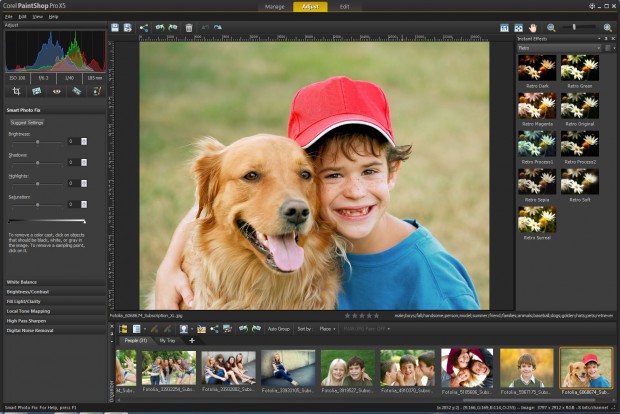 Corel Paintshop Pro X5 - Anpassungen (Bild: Corel) 
